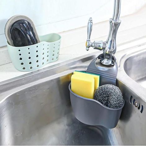 Égouttoir - TPR - Pour Évier Et Salle De Bain - Crochets Réglables - Ventilation Ajourée - 1 Pièce (1/5)