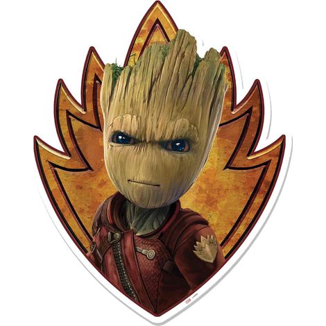 Blason mural en carton Marvel Gardiens de la Galaxie Groot en colère 83 cm (1/4)