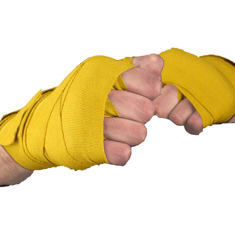 Bandage Poignet - En Coton Élastique 2,5 M - Pour Boxe Kickboxe Muay Thai MMA - 12 Pièces (1/5)