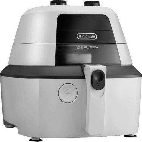 De'Longhi IdealFry Eins/Eine(r) Eigenständig 1400 W Heißluftfritteuse Schwarz, Weiß (1/3)
