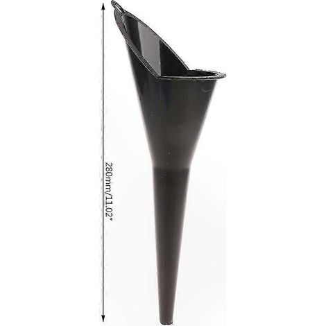 Entonnoir à long col rouge pour liquide, huile et eau - Outil de remplissage auto et moto, entonnoir plastique fin pour carburant, petit modèle (1/5)