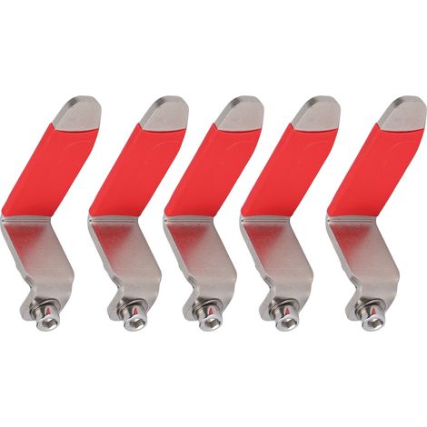 Lot de 5 crochets pour cloueuse pneumatique, en forme de L, pour outils pneumatiques, fixation par chevrons, compatibles avec cloueuses pneumatiques, marteaux et pistolets à air comprimé. (1/5)