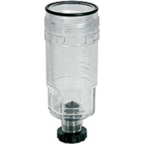 Riegler Polycarbonatbehälter, inkl. NBR-O-Ring 30x2, halbautom. Ablass (1/2)
