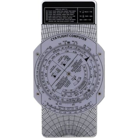 Règle à Calcul Circulaire E6B pour Formation Pilote et Navigation Aérienne (1/4)