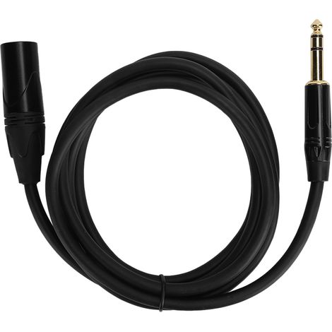 XLR-Stecker auf 6,35-mm-Klinkenstecker-Mikrofonkabel für symmetrisches Signal – JD6006 3 m / 9,8 ft