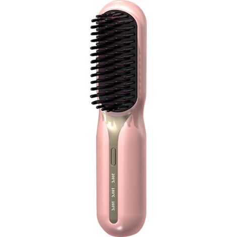 Lisseur à cheveux rechargeable par USB MDUG à ions négatifs (rose) (1/5)