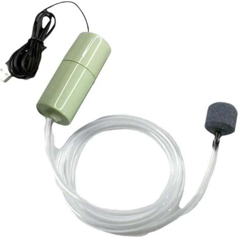 Mini pompe à oxygène silencieuse USB pour aquarium - Charge USB - Pompe à oxygène pour poissons rouges