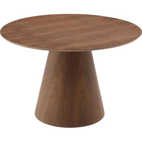Tavolo da pranzo tondo 4 coperti in MDF Naturale scuro - ANTALIZA (1/5)