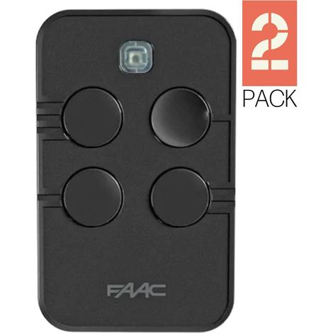 Télécommande FAAC XTO4 SLH-SL-DS-RC 433MHz Pack de 2
