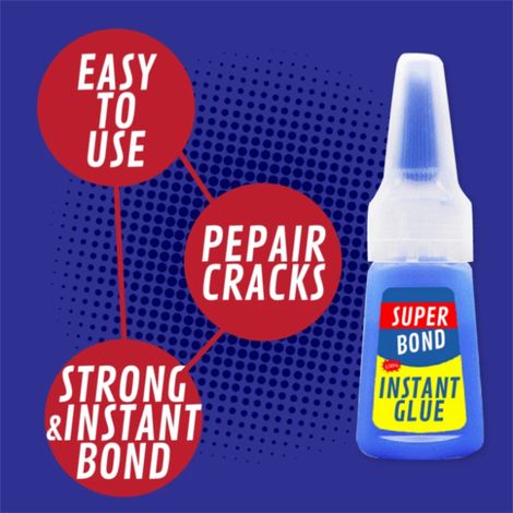 Super Bond Sofortkleber – Starker, schnell haftender Kleber für Reparaturen und Befestigungen (1/3)