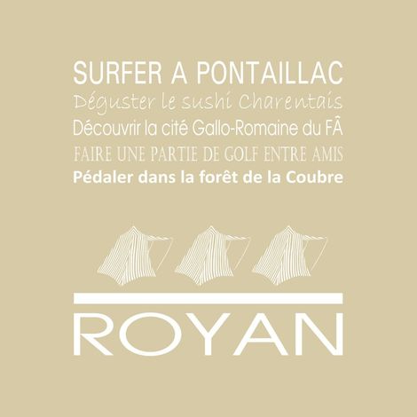 Tableau sur toile Royan vison 30x30 cm - Impression sur Toile Murale Décorative - Image imprimée en HD sur Toile - Toile sur Châssis en Bois FSC - Fabriqué en France (1/4)