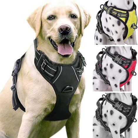 Harnais pour chien sans traction rembourré harnais réglable pour animal de compagnie pour la formation ou la marche de grands chiens BLOW (1/5)