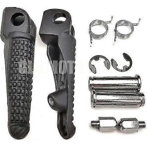 Motorrad-Fußrasten vorne und hinten für Kawasaki Ninja 250r Z400 Z750 Z800 Z900 Z1000 ER6F ER6N ZX6R ZX9R ZX10R ZX12R – 1 Paar vorne (1/5)