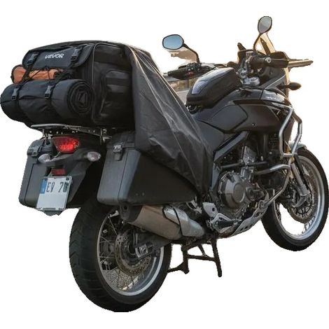 Bolsa trasera para motocicleta, tejido impermeable, compatibilidad universal, verde militar (1/2)