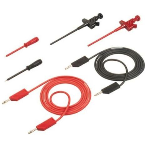 SKS Hirschmann PMS 4 CO Set de cordons de mesure Banane mâle 4 mm Banane mâle 4 mm 1.00 m noir, rouge 1 set Q57727 (1/5)