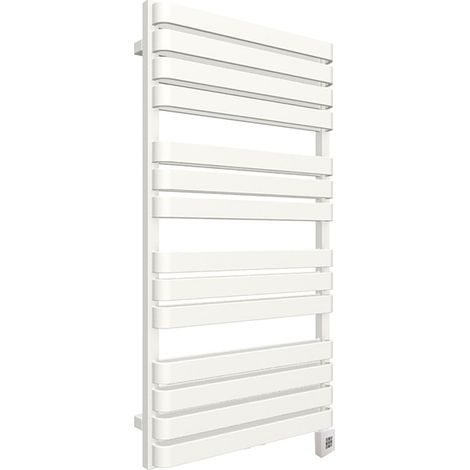 Sèche-serviette électrique blanc de 1110mm de haut et 600mm de large - 1000 Watt - WAR1110600TBSOAE8B