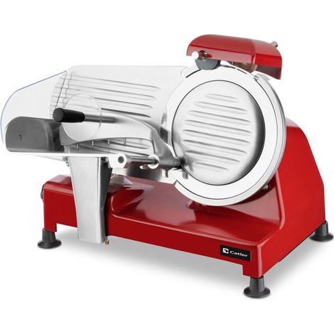 Cortadora eléctrica CATLER FS 9020 - Jamón - Queso - Disco de corte 195 mm - Grosor ajustable 1-12 mm - Rojo (1/5)