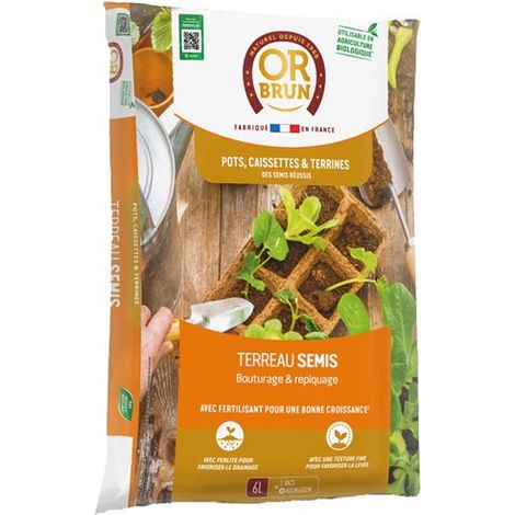 Tierra para semilleros UAB 6 L / Nc - Oro marrón