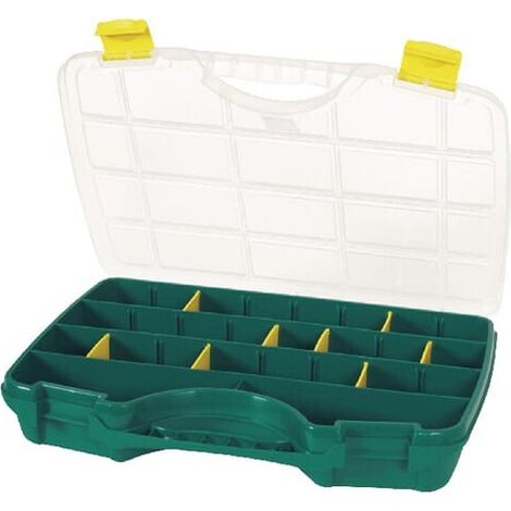 Vaschetta per minuteria 290x388x61 mm verde polipropilene 26 scomparti 23-26 by Tayg TAYG 023002TAY (1/2)