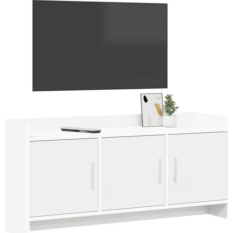 Mobile TV Armadietto TV Mobile Porta TV 102 x 33 x 47 cm Bianco Legno ingegnerizzato (1/5)