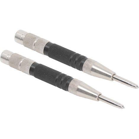 Lot de 2 poinçons automatiques 6 pouces, noirs et blancs, à poussoir manuel (1/5)