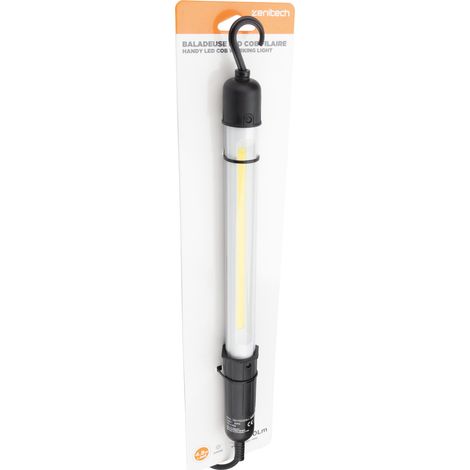 Baladeuse LED COB 4,8W - câble 5m - Noir - Zenitech