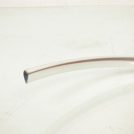 Jonc en plastique chromé de poutre centrale 10.5x6.5mm x 60cm (1/4)