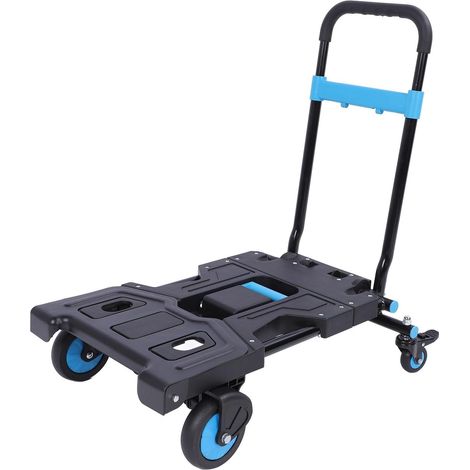 Portable Folding Shopping Cart with Heavy Duty Load Capacity, 330LB, for Camping, Outdoor Shopping, and Supermarkets (1/5)