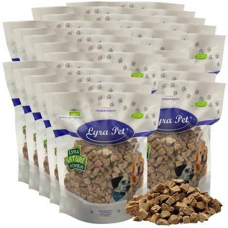 5 kg (25 x 200 g) Lyra Pet® Entenleberwürfel gefriergetrocknet (1/5)