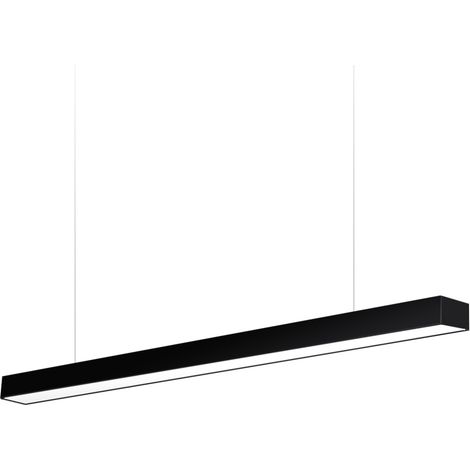 Lámpara colgante MOD SUSPEND, 30W, 150cm, superficie/suspendido, negro, Blanco cálido