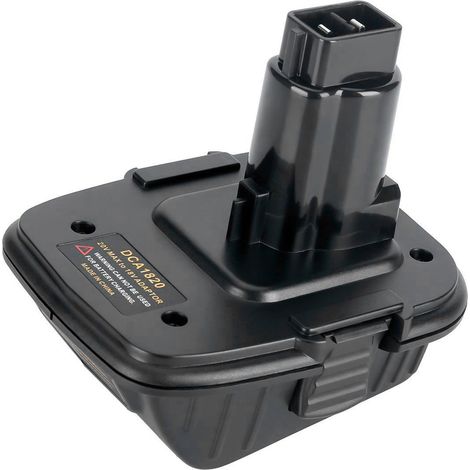 Convertisseur accumulateur 20V DCA1820 pour machines Dewalt 18V transforme batterie lithium Dewalt 20V pour batterie Dewalt 18V DC9096 DC9098 DE9096 (1/4)