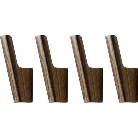 Crochets muraux nordiques en bois massif, pour entrées, vérandas et chambres patères en bois étagère de rangement sans perçage. (1/5)