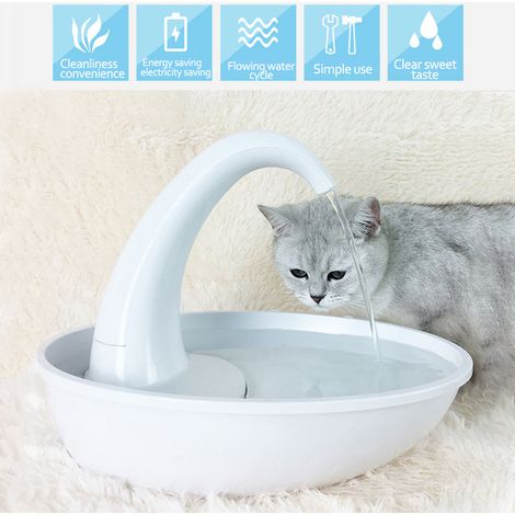 1 Fontaine à eau pour chat et chien, pompe silencieuse USB, filtre à charbon, capacité 2,4L, intérieur(Troisième trimestre : septembre) (1/5)