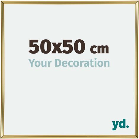 yd. - Cadre photo 50x50 - Or - Plastique - Annecy