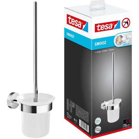 Tesa Smooz Cepillo WC Cromo Diseño Redondeado