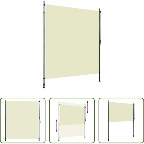 Store roulant - Store roulant d'extérieur 200 x 270 cm Crème (1/5)