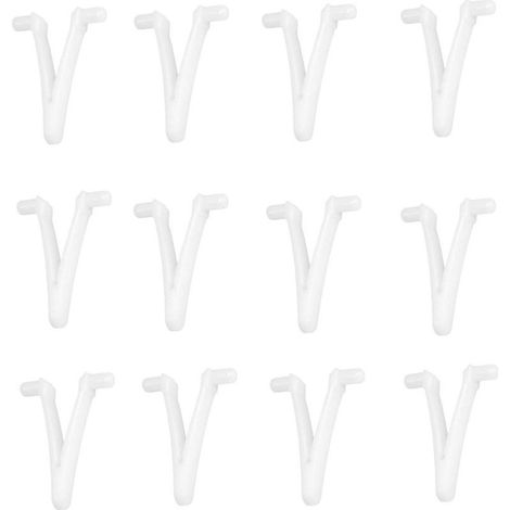 12PCS Pool Pole Butterfly V Clip pour tête d'aspirateur d'écumeur de râteau de Feuille de Piscine (1/5)