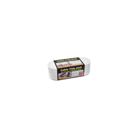 D-Line Caja para Cables Caja de Almacenamiento Blanca 165x415mm
