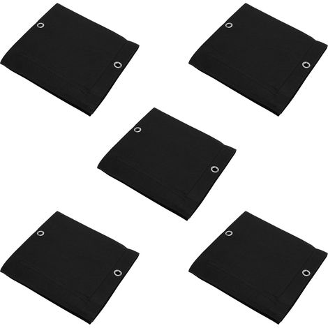 5 Sacs de Culture Muraux Biodégradables à 3 Poches pour Plantes - Accessoire Jardin Noir (1/5)