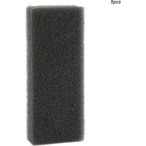 Lot de 5 filtres de rechange en coton pour appareil respiratoire professionnel, noir (1/5)