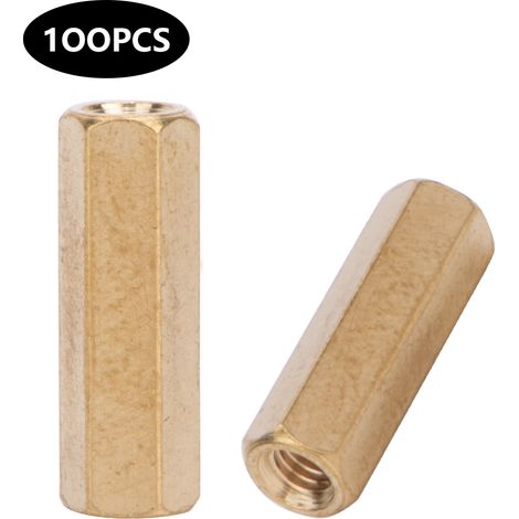 Entretoise en laiton pour carte mère
Accessoires d'écrous hexagonaux de couplage M3 2 voies M3x5/6/8/10/12/15/20-50100 pièces x 15 (1/5)