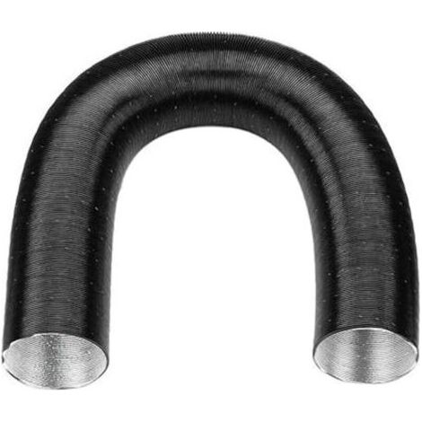Tuyau d'admission d'air chaud 75 mm – Conduit extensible jusqu'à 800 mm – Aluminium résistant aux chocs et à la corrosion – Pour chauffages 2000W/6000W (1/5)