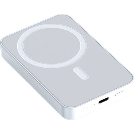 Chargeur magnétique sans fil 20W pour iPhone, batterie externe compacte 5000mAh, banque d'énergie portable avec aimants, charge rapide 15W, compatible MagSafe, powerbank ultra-léger pour voyage. (1/5)