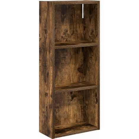 Armario de pared para baño Roble Ahumado 30 x 14 x 70 cm vidaXL