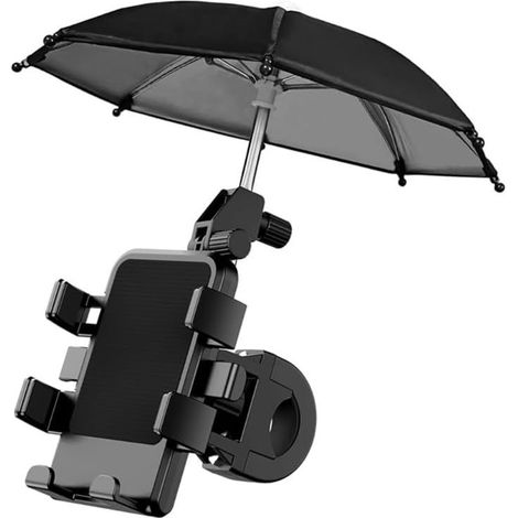 Support universel pour moto, vélo, parapluie étanche pour téléphone portable, mini support de vélo, support d'accessoires pour moto, parasol ferme et robuste (1/5)