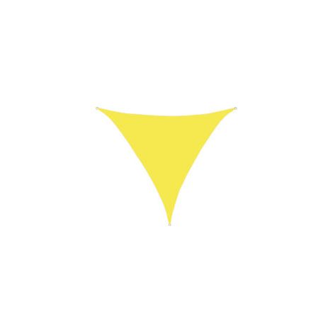 Voile D'ombrage Triangulaire, Store Pare-Soleil étanche, Protection UV, pour Jardin Extérieur Terrasse Cour(3x3x3m,Jaune Fluo)
