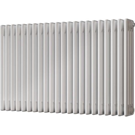 Alpha - White Column Radiator H600mm x W988mm 4 Column - Feet Included