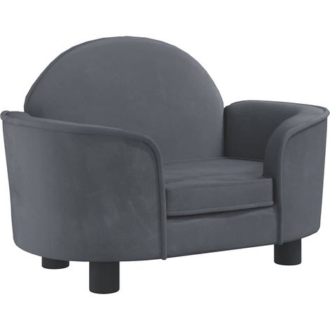 Hundebett Dunkelgrau 66x40x45 cm Samt vidaXL (1/5)