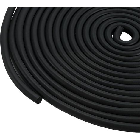 6mm x 5m Round Seal - Black EPDM Foam Rubber Seal Bottom for Crevice, Seals and Concrete Filling (1/5)