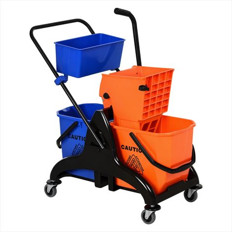Accessoire de nettoyage chariot de ménage 26 L plastique orange (1/5)